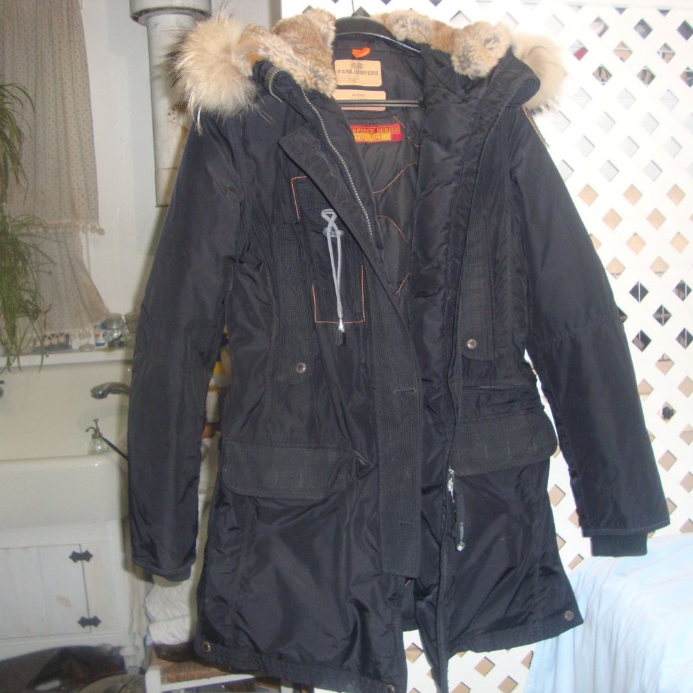 Gorsuch Parajumpers Kodiak black down coat size m